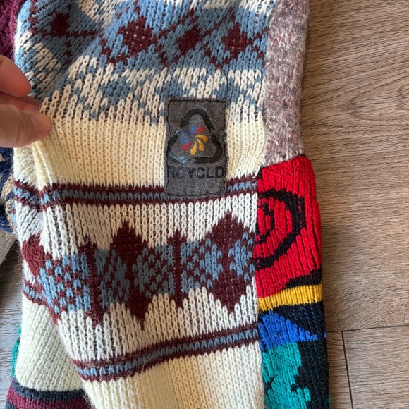 Colorful Patchwork RCYCLD Knit Pieced Pant from American Recycled Clothing - Picture 4 of 9